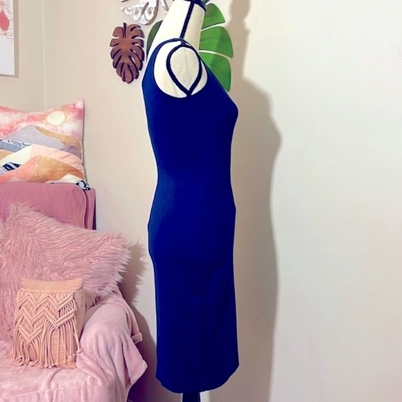 Amanda Uprichard Blue Bodycon Midi Dress XS - Picture 4 of 9